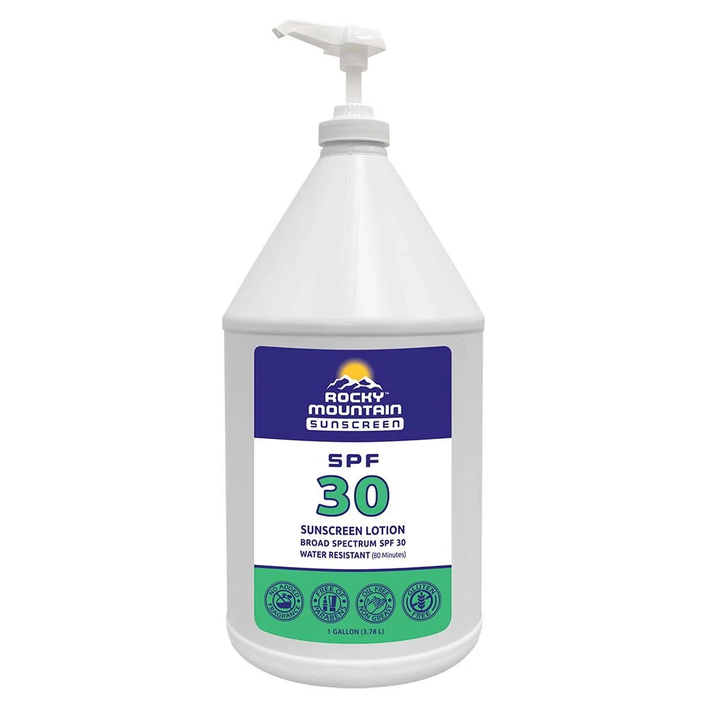 Rocky Mountain Gallon Pump Sunscreen SPF 30 3 Rocky Mountain Gallon Pump Sunscreen SPF 30