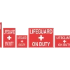 Lifeguard On Duty Sign 2 Lifeguard On Duty Sign -Swimming Equipment Store 18126