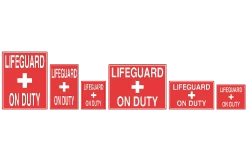 Lifeguard On Duty Sign