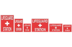 Lifeguard Station Sign