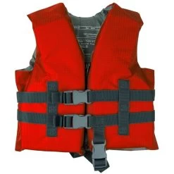 RISE Children's Rip Stop Life Vest -Swimming Equipment Store 3004rs red front