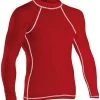 RISE Solid Long Sleeve Rashguard -Swimming Equipment Store 501ls front red