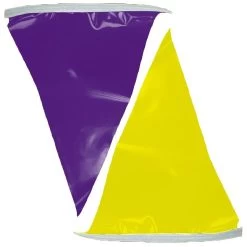 100 Ft. Polyethylene Flags -Swimming Equipment Store 65250 purple yellow 2 2