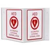 AED V-Shaped Wall Sign