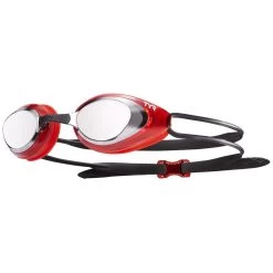 TYR Black Hawk Racing Mirrored Goggles -Swimming Equipment Store lgbhm silver red 1