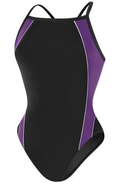 RISE Solid H-Back Poly Splice 17 RISE Solid H-Back Poly Splice -Swimming Equipment Store lgs16 black purple