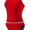 RISE Solid Workout Tankini -Swimming Equipment Store lgs21 front red