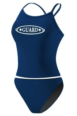 RISE Guard Poly Workout Tankini -Swimming Equipment Store lgs21gu front navy