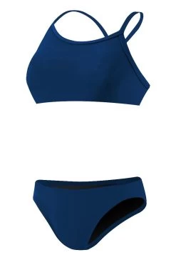 RISE Solid Poly Workout Bikini -Swimming Equipment Store lgs26 front navy1