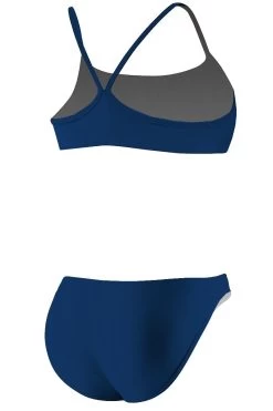 RISE Solid Poly Workout Bikini -Swimming Equipment Store lgs26 navy back