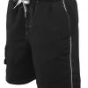 RISE Solid Male Flex Short -Swimming Equipment Store lgs30s front black