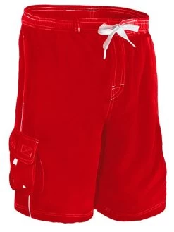 RISE Supervisor Boardshort -Swimming Equipment Store lgs30su side front red
