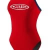 RISE Guard Poly Color Trim H-Back -Swimming Equipment Store lgs64gu front red navy