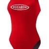 RISE Guard Solid Poly Scoop Back -Swimming Equipment Store lgs67gu front red1