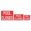 Pool Closed Sign -Swimming Equipment Store pool closed sign