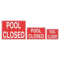 Pool Closed Sign