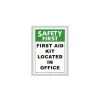 Safety First Sign -Swimming Equipment Store safety first sign